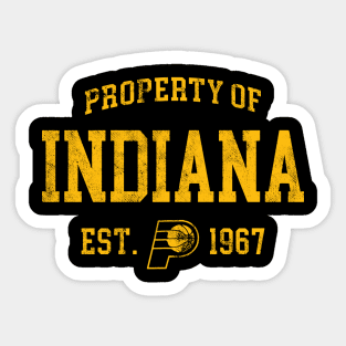 Indiana State Sticker